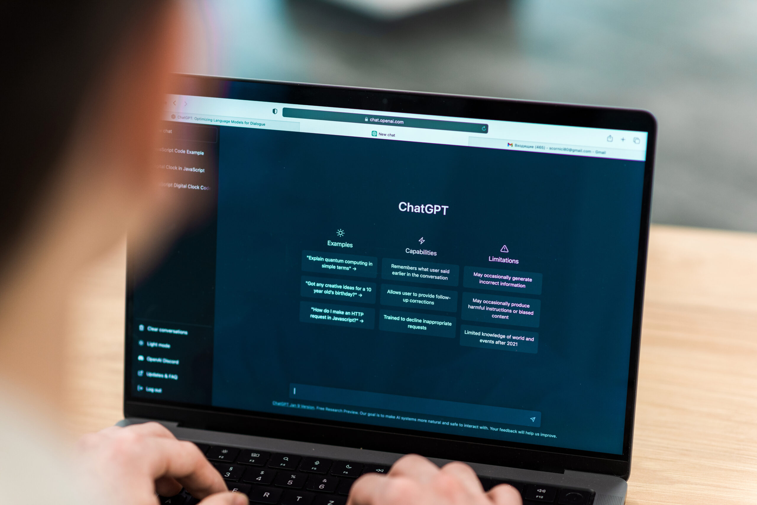 opened ai chat on laptop scaled