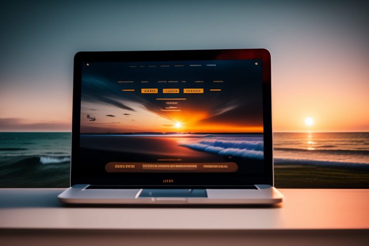 Captura de tela de um site em desenvolvimento